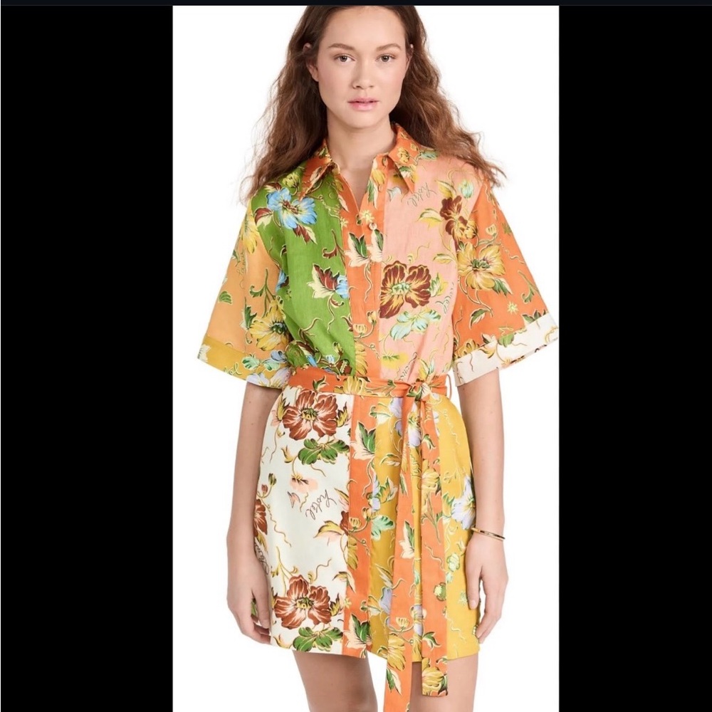 Alemais Hotel Lamu Spliced Shirt Dress
